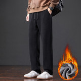 星空纹冬季新款斜纹针织休闲裤挺括潮流加绒直筒卫裤子JR807-P48，男装休闲裤，星座610（原A335）