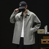 外套男秋季2025新款中长版时尚风衣夹克衣服潮Q5539-P78，男装夹克，星座610（原A335）