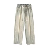 牛仔裤男士潮牌欧美街头直筒秋季美式高街百搭黄泥染裤子TS03-P45，男装牛仔裤，电商A335