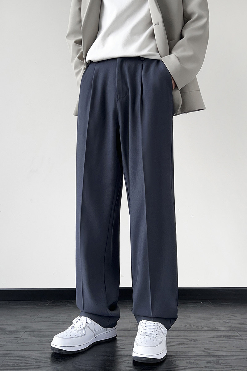 春夏休闲西裤男百搭时尚韩版垂坠感宽松直筒阔腿裤K819-P40，男装西裤，星座610（原A335）