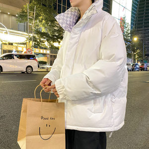 三防面料 冬天宽松立领休闲棉袄加厚保暖帅气百搭外套男M666-P75图片