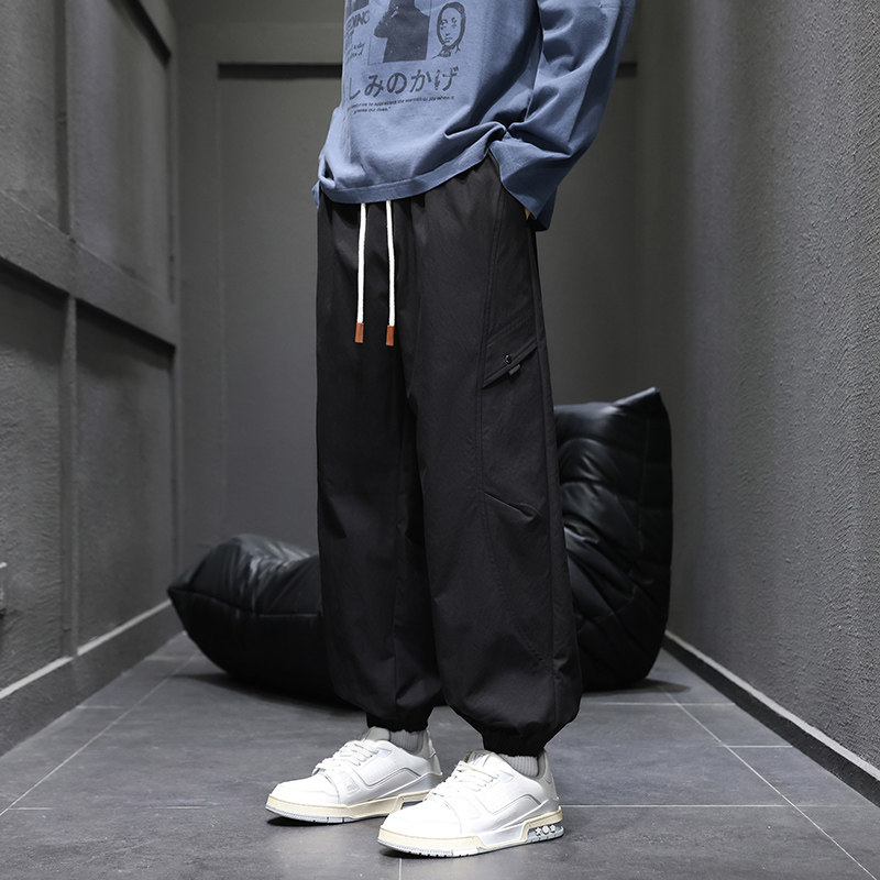 工装裤男束脚秋季新款潮流宽松休闲运动休闲长裤Q29161-特P30，男装工装外套，星座610（原A335）