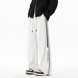 直筒裤男款秋季美式宽松休闲长裤青少年条纹运动裤Q29165-特P35，女装休闲裤，星座610（原A335）