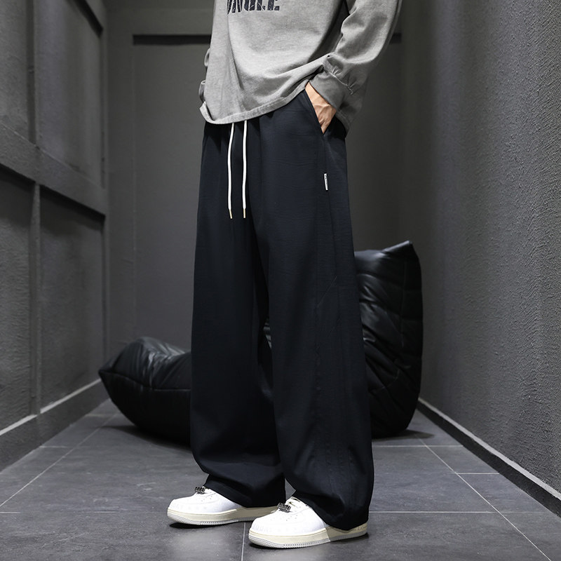 美式弯刀卫裤男士秋款2025宽松松弛感青春风休闲裤Q29162-特P35,男装休闲裤,星座610（原A335）