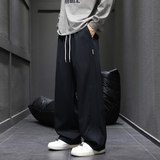 美式弯刀卫裤男士秋款2025宽松松弛感青春风休闲裤Q29162-特P35，男装休闲裤，星座610（原A335）