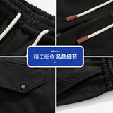 春季青少年阔腿工装裤子学生男装直筒休闲长裤Q29172-特P35，男装工装外套，星座610（原A335）