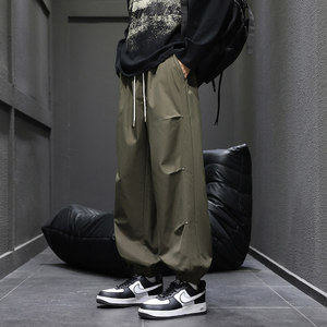 春季宽松休闲裤2026新款工装裤男美式潮牌青少年长裤Q29175-特P35，男装工装外套，星座610（原A335）