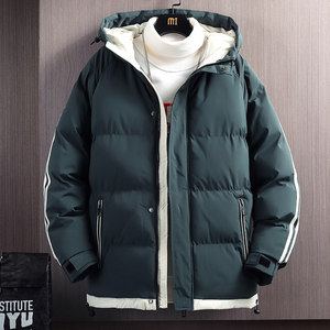 三防面料 品质款羽绒棉服男士冬季外套连帽棉衣加绒加厚M5811-P70图片