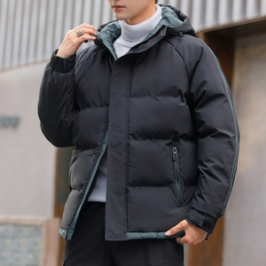 三防面料羽绒棉衣男外套冬季加厚保暖棉袄户外连帽棉服M5811-P70,黑色休闲西装搭配皮鞋吗图片