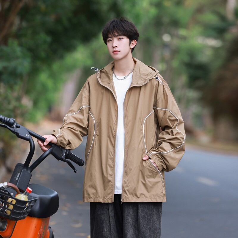 UPF50+户外防晒衣男士夏季冰丝薄款时尚百搭钓鱼防晒服FS113-P48图片
