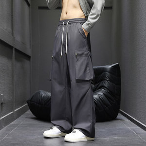 工装裤男2026春季宽松直筒阔腿休闲长裤Q29176-特P38，男装工装外套，星座610（原A335）