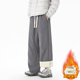 加绒休闲裤男冬季加厚直筒宽松保暖棉裤百搭运动裤JR29179-特P40，男装棉衣，星座610（原A335）