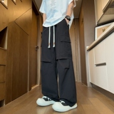 宽松纯棉休闲裤男士春夏季新款美式潮牌阔腿直筒工装裤K2713-P52，男装休闲裤，星座610（原A335）