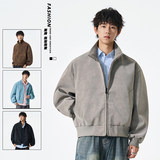 夹克男士2025秋季新款宽松休闲百搭翻领外套上衣JS5601-P85，男装夹克，星座610（原A335）