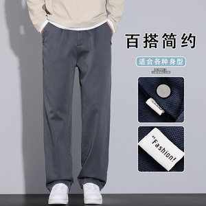 2025新款秋天裤子男款休闲裤高级感长裤百搭轻奢直筒裤K6661-P50图片