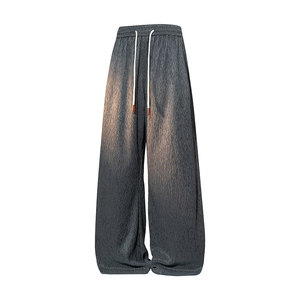 肌理感裤子男2026春季新款阔腿休闲直筒百搭长裤Q29151-特P32，男装休闲裤，星座610（原A335）