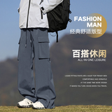 防泼水直筒工装裤男士春夏新款耐磨宽松百搭休闲裤K2622-特P40，男装休闲裤，星座610（原A335）