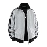 复古美式运动风立领拉链夹克男春宽松休闲百搭条纹外套Q5567-P50，男装夹克，星座610（原A335）