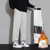 男冬季新款加绒运动裤厚款青年束脚休闲长裤JR888B-P45，女装休闲裤，星座610（原A335）