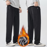 星空纹男裤冬季新款斜纹针织休闲裤子加绒垂感直筒裤潮JR807-P48，男装卫衣，星座610（原A335）