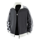 复古美式条纹立领夹克秋新款日系百搭oversize外套潮Q5567-P50，男装夹克，星座610（原A335）