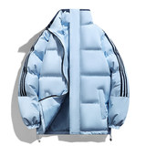 港风三条杠面包服冬季立领纯色加厚上衣外套棉衣男MY7777-P70，男装棉衣，星座610（原A335）