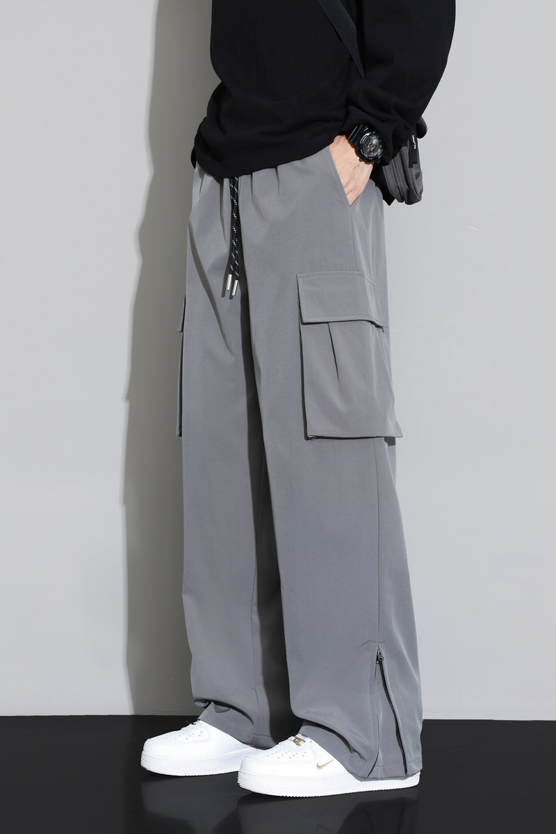 美式机能工装裤男春季潮牌冲锋裤宽松高街痞帅阔腿裤K2622-特P40图片