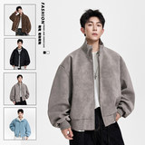 秋季美式复古长袖夹克男士2025新款休闲百搭立领外套JS5601-P85，男装夹克，星座610（原A335）