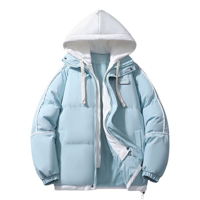 冬季新款棉衣外套男女百搭休闲假两件连帽面包棉服潮MY0888-P82,男装棉衣,星座610（原A335）