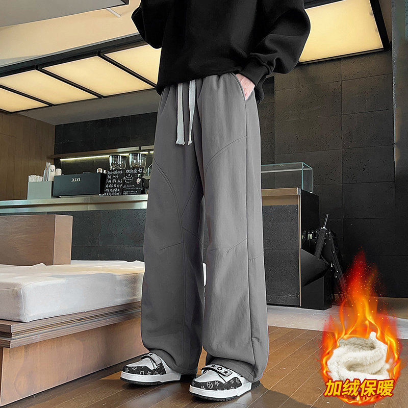 保暖休闲裤男士冬季新款加绒宽松直筒防风百搭长裤JR29179-特P40，男装棉衣，星座610（原A335）