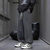 男春宽松直筒垂感休闲长裤潮牌美式提花阔腿裤Q29150-特P35，男装休闲裤，星座610（原A335）