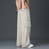 纯棉大口袋工装裤男士春季新款宽松百搭直筒美式休闲裤K2711-P52，男装休闲裤，电商A335