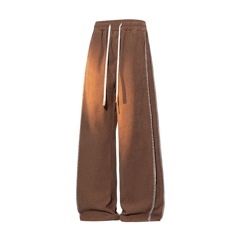 运动裤男宽松直筒坠感阔腿裤春季韩版潮流百搭长裤Q29171-特P42，女装休闲裤，星座610（原A335）