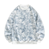 脏脏扎染2025新款圆领卫衣男美式宽松青少年休闲上衣Q5569-特P42，男装卫衣，星座610（原A335）