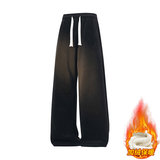 加绒加厚裤子男款冬季潮牌休闲运动直筒男卫裤JR29186-特P40，男装休闲裤，星座610（原A335）