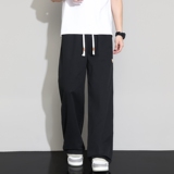 直筒裤子男款春夏美式潮牌休闲裤宽松百搭阔腿工装裤子K2712-P50，男装休闲裤，星座610（原A335）