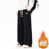 男士休闲裤冬季2026新款加绒加厚宽松直筒男生运动裤JR29188-P45，女装休闲裤，星座610（原A335）