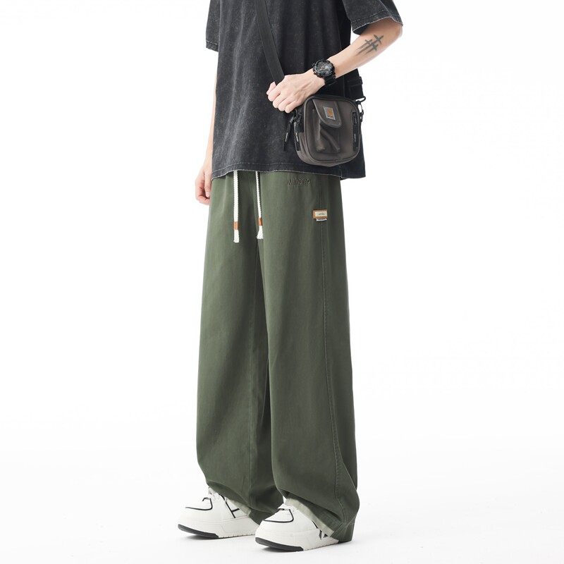 纯棉刺绣休闲裤子男士春夏季新款潮流宽松百搭直筒裤K2712-P50,男装休闲裤,星座610（原A335）