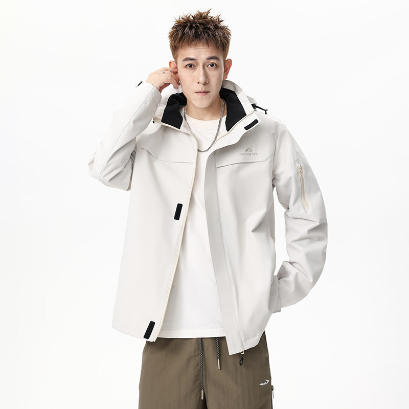 冲锋衣秋季2025新款可拆卸户外防风登山服外套Q5573-P68,男装夹克,星座610（原A335）