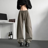 美式弯刀裤子男春夏宽松阔腿长裤垂感百搭直筒休闲长裤K9961-P48，男装休闲裤，电商A335