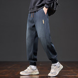 星空纹裤男款2025秋冬季新款宽松束脚运动保暖休闲长裤H603-特P42，男装棉衣，星座610（原A335）