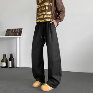 美式弯刀裤子男春夏宽松阔腿长裤垂感百搭直筒休闲长裤K9961-P48,男装休闲裤,电商A335