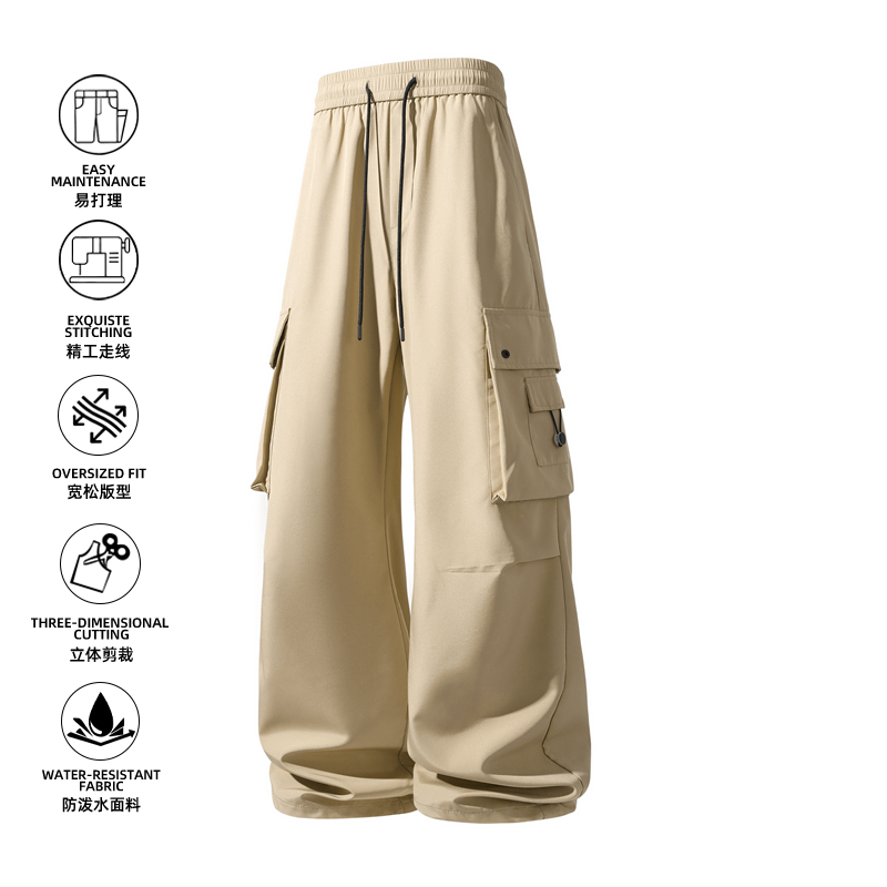 速干工装裤秋季2025新款宽松阔腿登山冲锋运动裤Z6908-P40，男装工装外套，星座610（原A335）