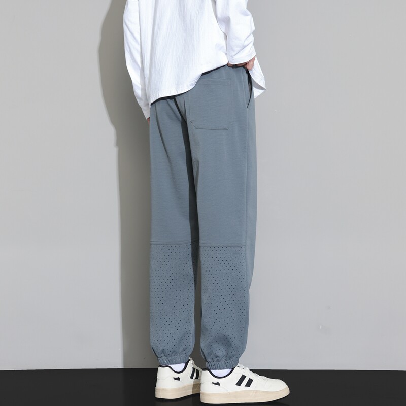 冰丝休闲裤子男士宽松百搭运动裤夏季薄款束脚速干裤K2721-P35,男装休闲裤,星座610（原A335）