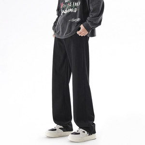 秋冬新款牛仔裤男潮牌休闲百搭青少年宽松阔腿直筒裤TS112-P45，男装牛仔裤，星座610（原A335）