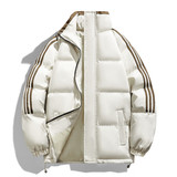 港风三条杠面包服冬季立领纯色加厚上衣外套棉衣男MY7777-P70，男装棉衣，星座610（原A335）