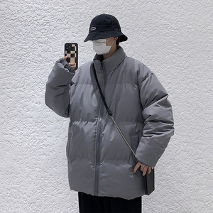 港风棉衣男时尚潮流大棉袄2022年冬季加肥加大学生外套MY03图片
