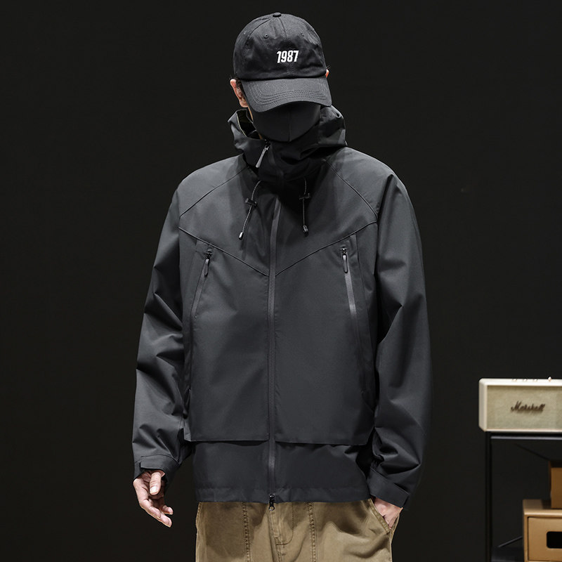 2025秋季新品男款户外冲锋衣防风防刮夹克休闲外套Q5575-P65，男装夹克，星座610（原A335）