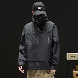 2025秋季新品男款户外冲锋衣防风防刮夹克休闲外套Q5575-P65，男装夹克，星座610（原A335）