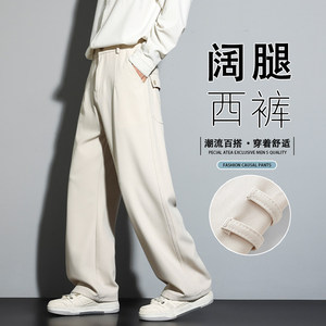 春男士2026休闲裤百搭男裤子长裤直筒裤潮牌帅气K6635-P50图片
